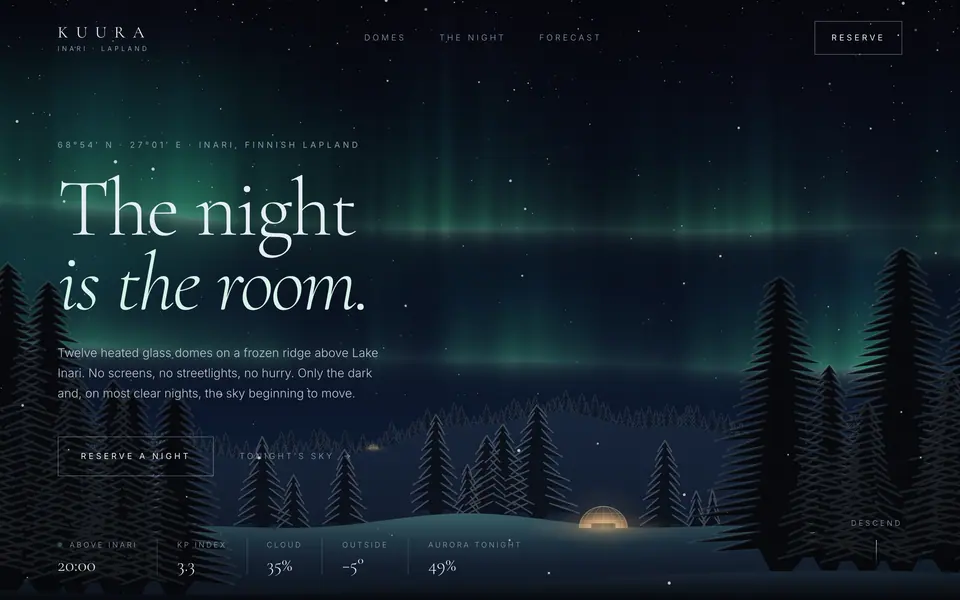 aurora-lodge built by Claude Opus 5.5